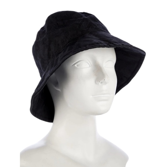 Authentic Fendi Zucca Navy Blue Bucket Hat - Picture 3 of 4